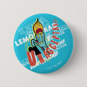 Badge Rond 5 Cm Temps d'aventure   Attaque au citron "INACCEPTABLE