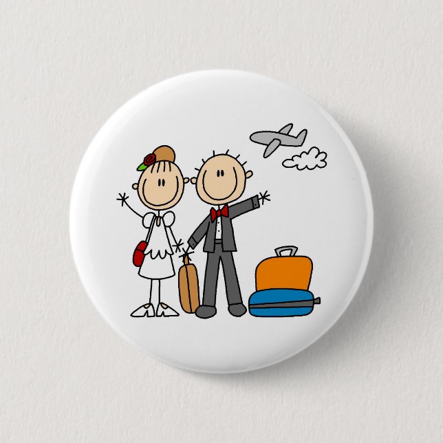 Badge Rond 5 Cm Temps de lune de miel pour le bouton de jeunes (Devant)