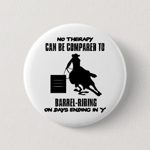 Badge Rond 5 Cm Tendre des conceptions de Baril-équitation