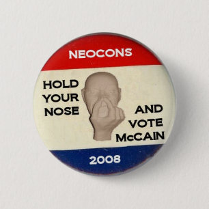 Badge Rond 5 Cm Tenez votre nez et votez