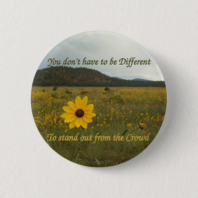 Badge Rond 5 Cm Tenez-vous de la foule (Devant)