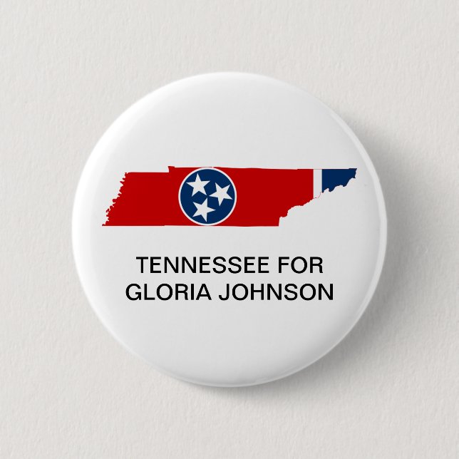 Badge Rond 5 Cm TENNESSEE pour Gloria Johnson Sénat BUTTON (Devant)