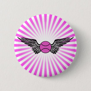 Badge Rond 5 Cm tennis. aile.