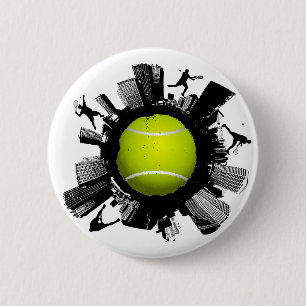 Badge Rond 5 Cm Tennis City