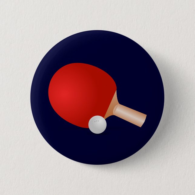 Badge Rond 5 Cm Tennis De Table (Devant)