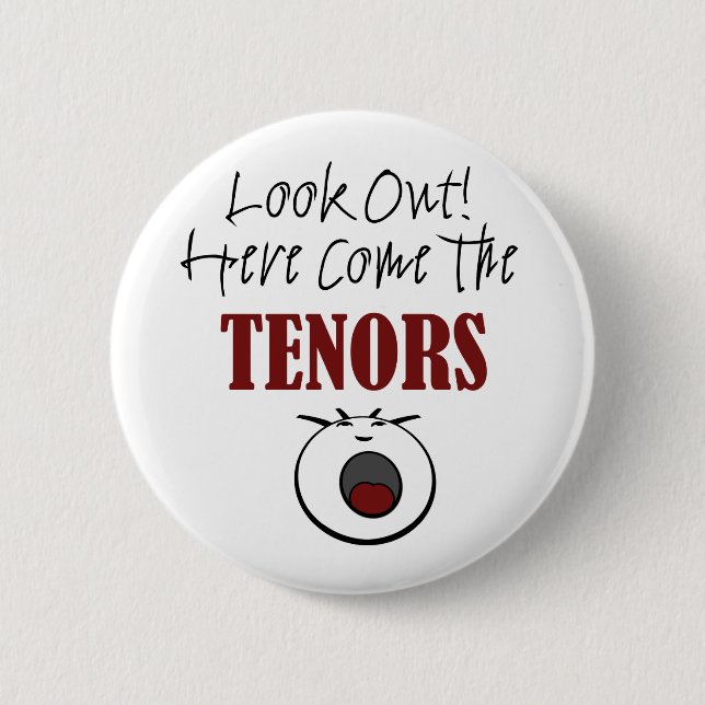 Badge Rond 5 Cm Tenor (Devant)