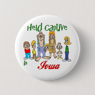 Badge Rond 5 Cm Tenu captif en Iowa