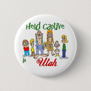Badge Rond 5 Cm Tenu captif en Utah