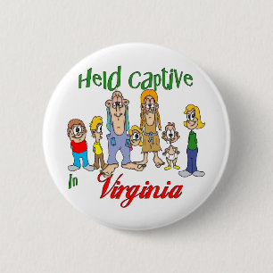 Badge Rond 5 Cm Tenu captif en Virginie
