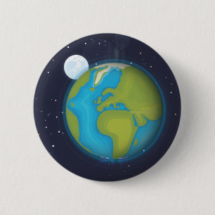Badge Rond 5 Cm Terre
