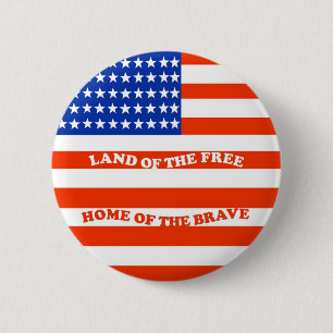 Badge Rond 5 Cm Terre du bouton libre