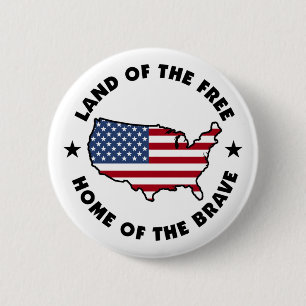 Badge Rond 5 Cm Terre du bouton libre