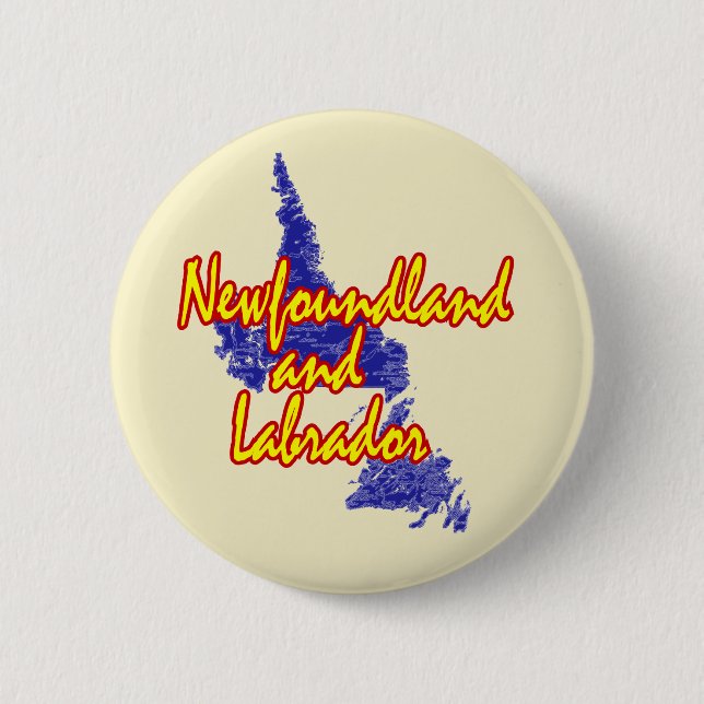 Badge Rond 5 Cm Terre-Neuve-et-Labrador (Devant)