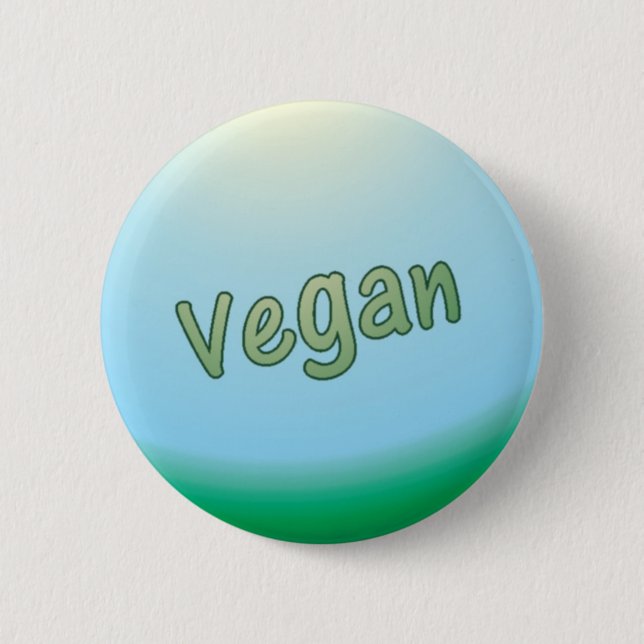 Badge Rond 5 Cm Terre végétalienne (Devant)