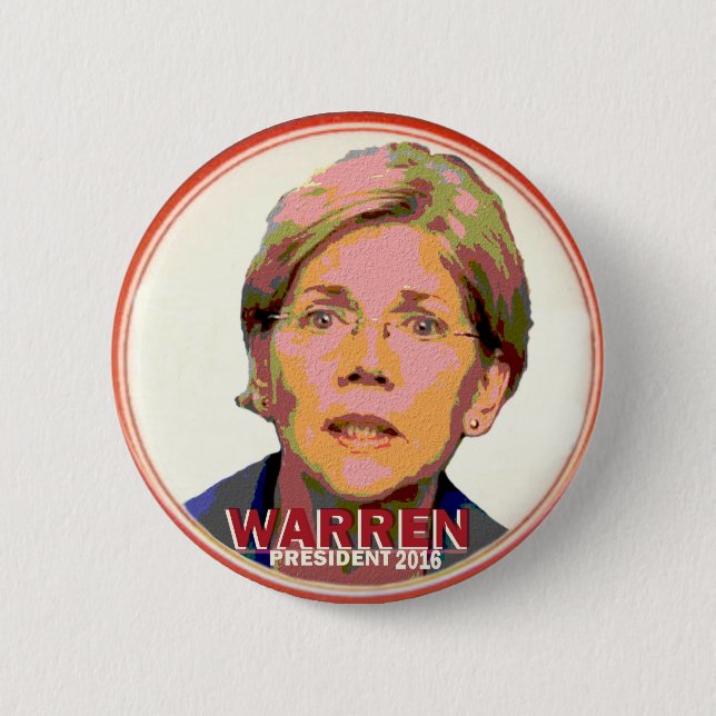 Badge Rond 5 Cm Terriers d'Elizabeth pour le président en 2016 (Devant)