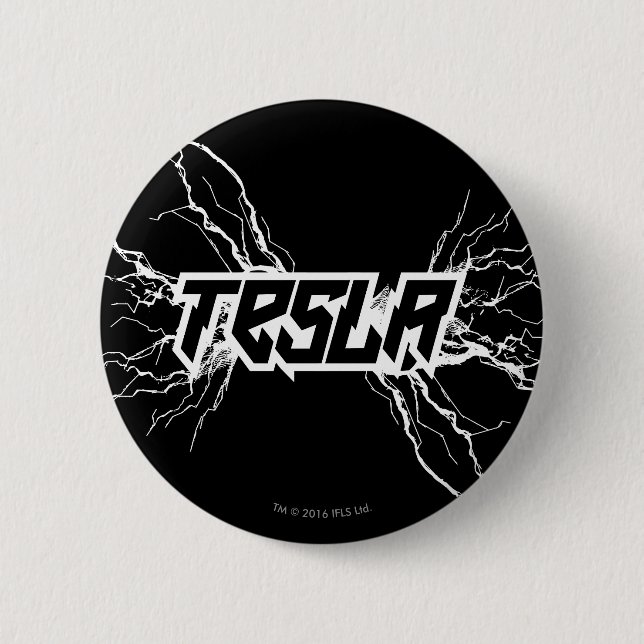 Badge Rond 5 Cm Tesla (Devant)