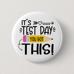 Badge Rond 5 Cm Test Day C'est Test Day Vous avez ce professeur St