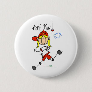 Badge Rond 5 Cm Test maison ! Chiffre bouton de bâton