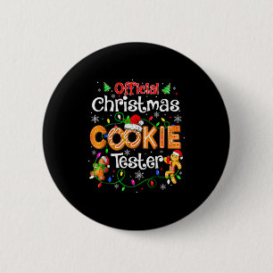 Badge Rond 5 Cm Testeur de biscuits de Noël Équipe de cuisson Todd
