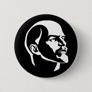 Badge Rond 5 Cm Tête de Lénine