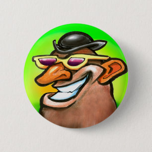 Badge Rond 5 Cm Tête de Tater