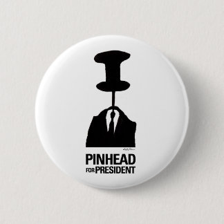 Badge Rond 5 Cm Tête d'épingle pour le président