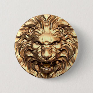 Badge Rond 5 Cm Tête d'or