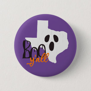 Badge Rond 5 Cm Texas Boo Y'all Halloween