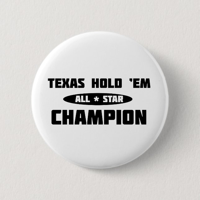 Badge Rond 5 Cm Texas Hold 'Em Champion (Devant)