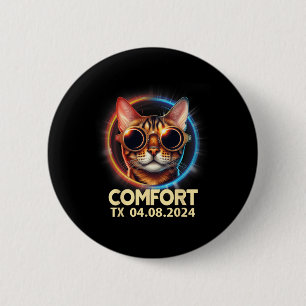 Badge Rond 5 Cm Texas Total Solar Eclipse 2024