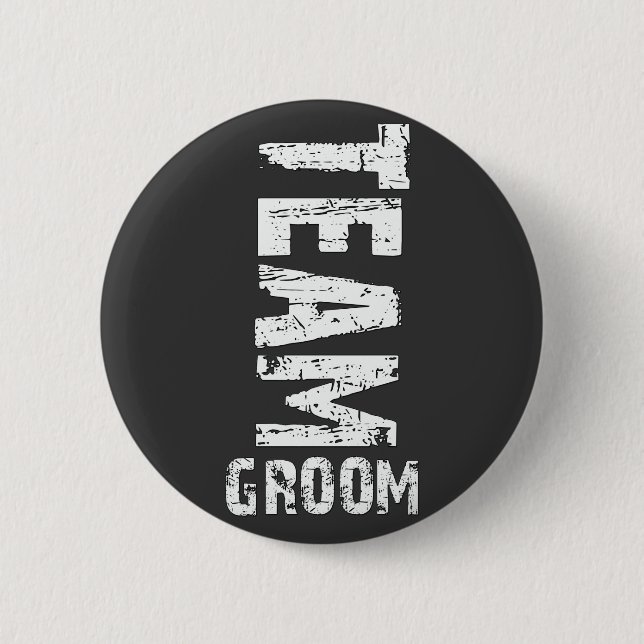 Badge Rond 5 Cm Texte de regroupement d'équipe extra grand (Devant)