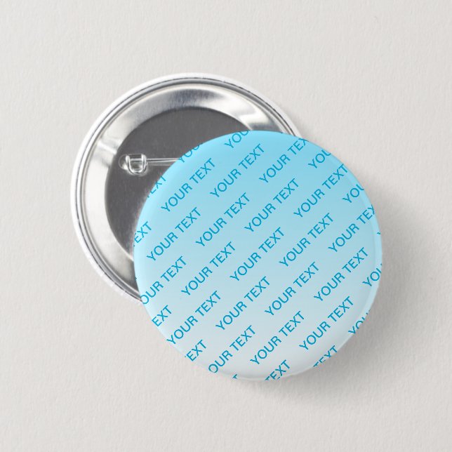Badge Rond 5 Cm Texte extensible personnalisable Blanc et noir mod (Devant & derrière)