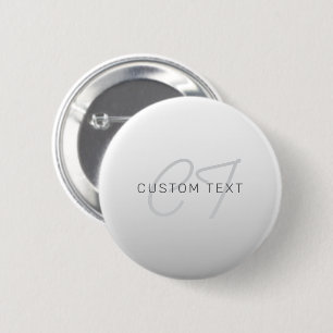 Badge Rond 5 Cm Texte modifiable pour l'entreprise, salutation ou