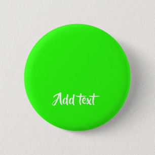 Badge Rond 5 Cm Texte personnalisé vert clair