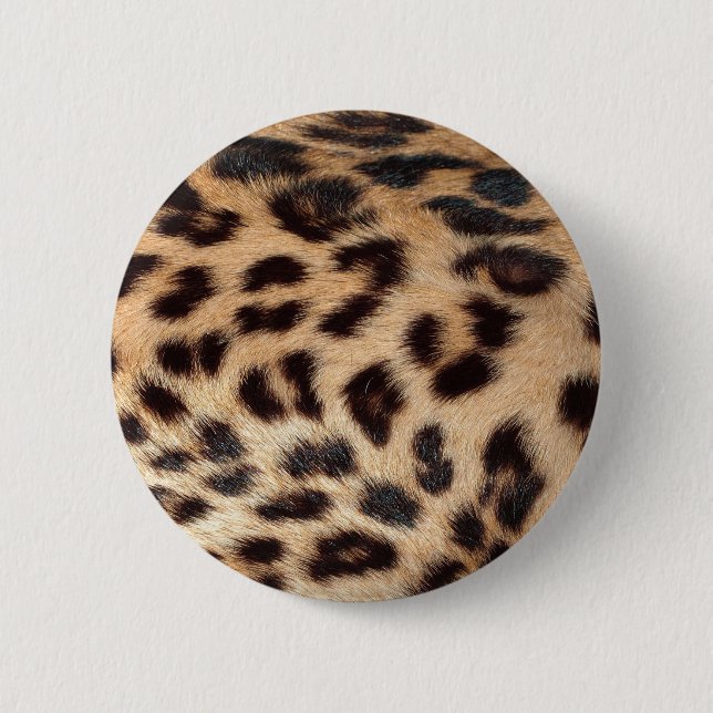 Badge Rond 5 Cm texture de l'apparence empreinte de léopard (Devant)