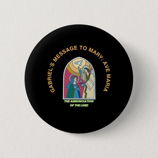Badge Rond 5 Cm The Annunciation of the Lord (Devant)