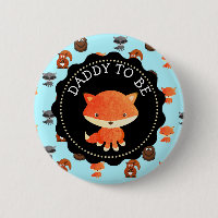 The Dad To Be Button Woodland Creatures