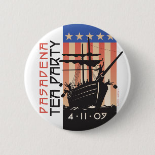 Badge Rond 5 Cm Thé de Pasadena