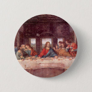 Badge Rond 5 Cm The Last Supper by Leonardo da Vinci, Renaissance