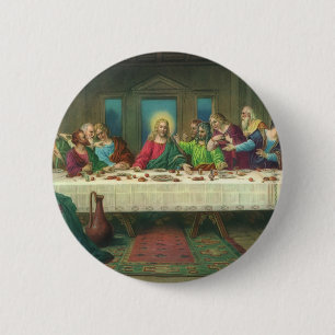 Badge Rond 5 Cm The Last Supper Originally by Leonardo da Vinci