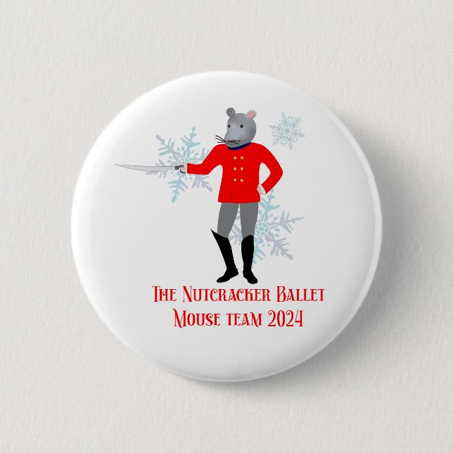 Badge Rond 5 Cm The Nutcracker - Mouse Team 2024 (Devant)