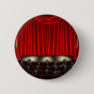 Badge Rond 5 Cm Théâtre avec l'assistance