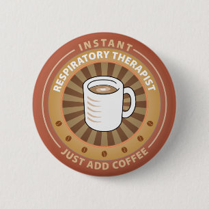 Badge Rond 5 Cm Thérapeute respiratoire instantané