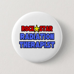 Badge Rond 5 Cm Thérapeute rock-star du rayonnement
