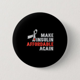 Badge Rond 5 Cm Thérapie de l'insuline chez les femmes Sensibilisa