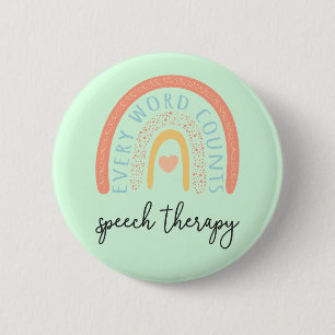 Badge Rond 5 Cm Thérapie vocale II - Chaque mot compte