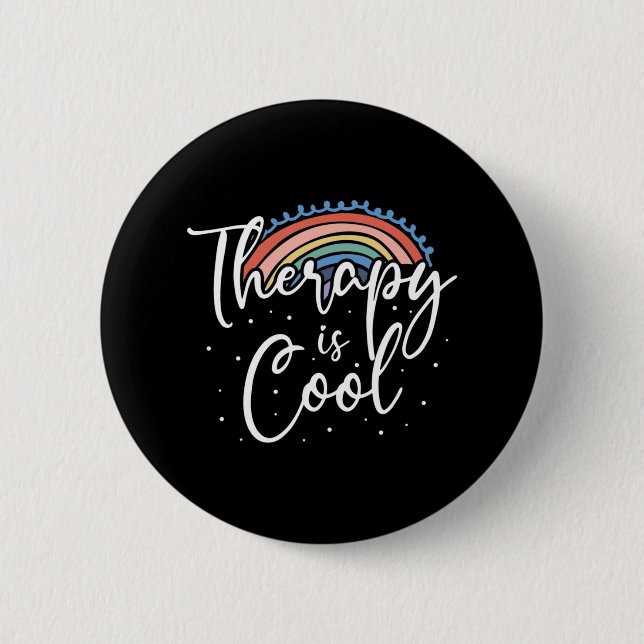 Badge Rond 5 Cm Thérapies Sensibilisation à la stabilité mentale (Devant)