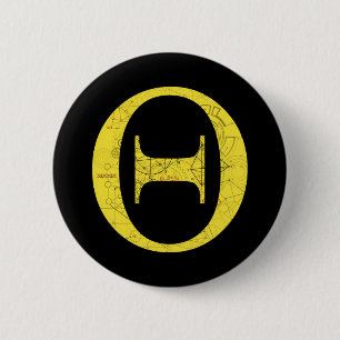 Badge Rond 5 Cm Theta - Symboles mathématiques