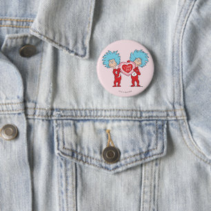 Badge Rond 5 Cm Thing One Thing Two Je t'aime