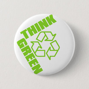 Badge Rond 5 Cm Think_Green